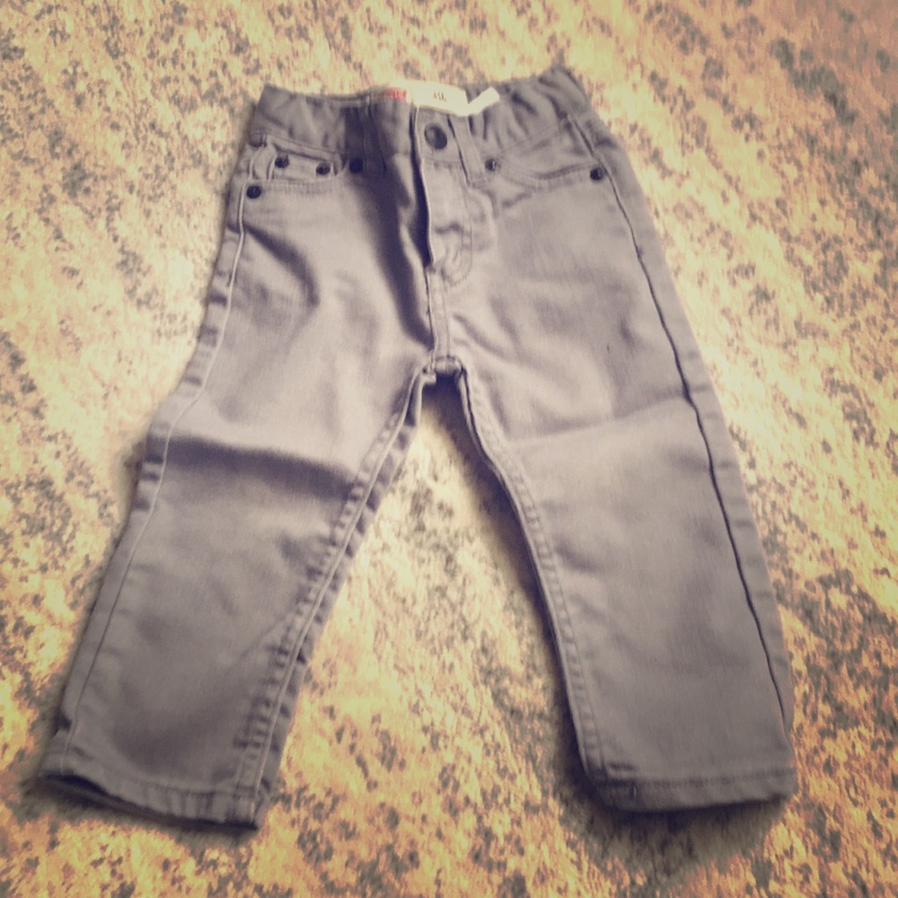 Levi slim fit gray jeans
